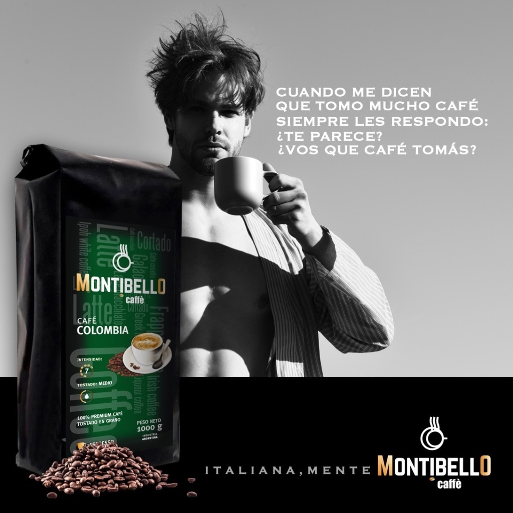 Café Tostado En Grano O Molido Montibello Moka+colombia 1 Kg