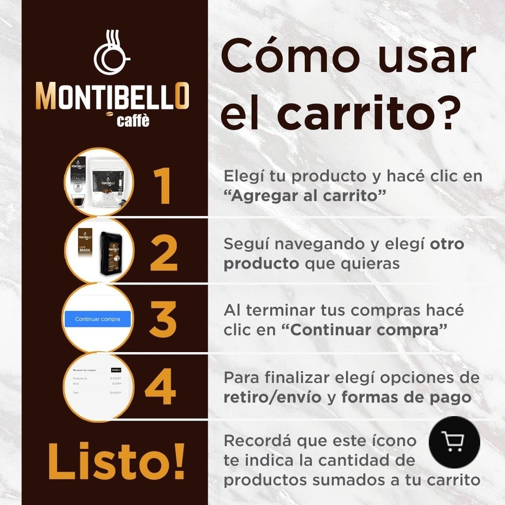 Café Tostado En Grano O Molido Montibello Moka+colombia 1 Kg