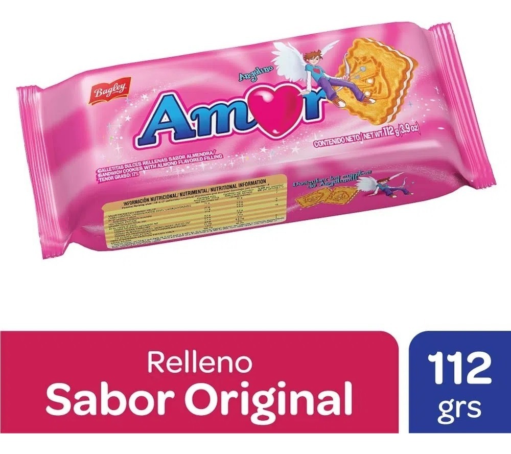 Galletitas Amor Bagley 112gr Pack X 5 Unidades