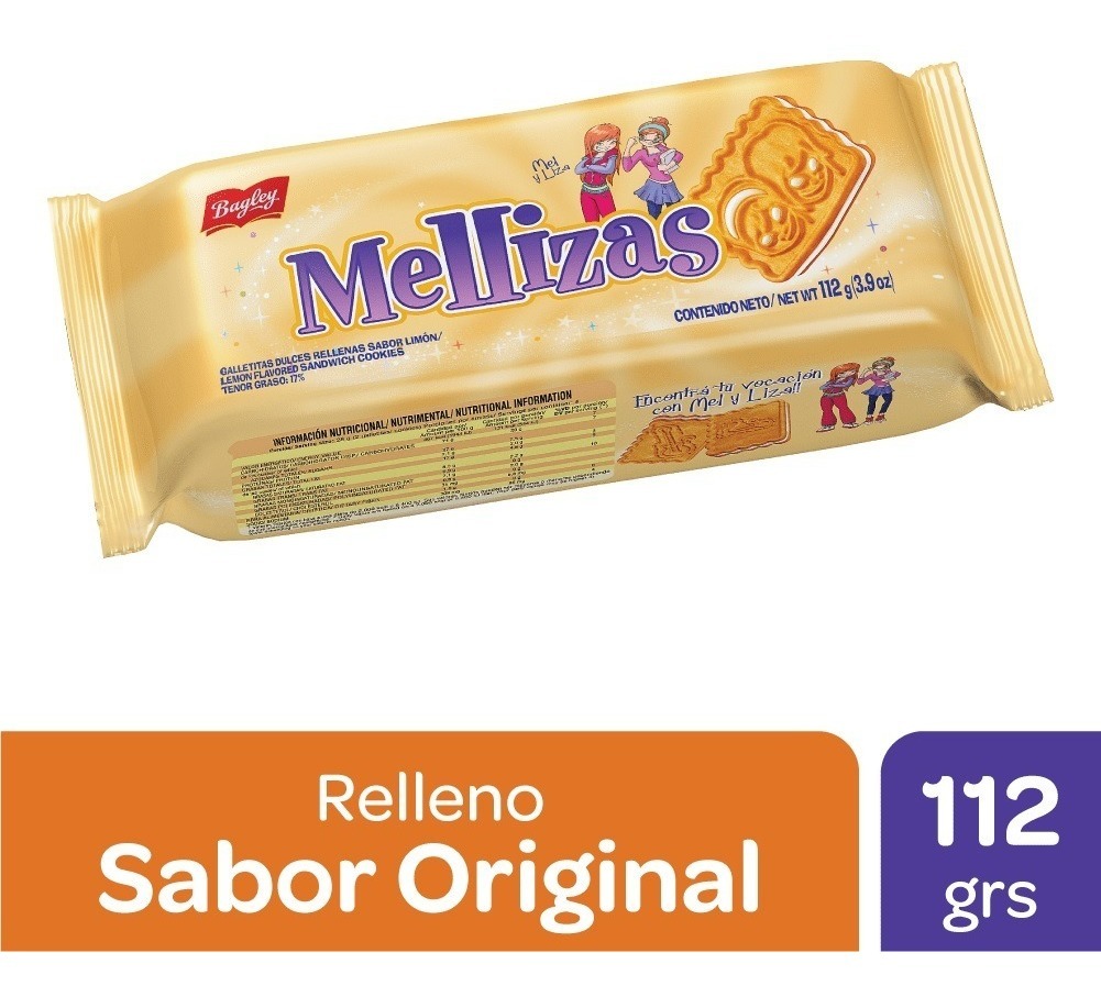 Galletitas Mellizas 112gr - Pack X 5 Unidades 