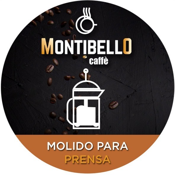 Cafetera Prensa Francesa 800ml + Cafe Montibello Moka 500g