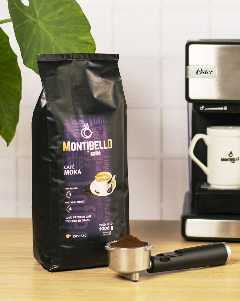 Cafetera Prensa Francesa 800ml + Cafe Montibello Moka 500g