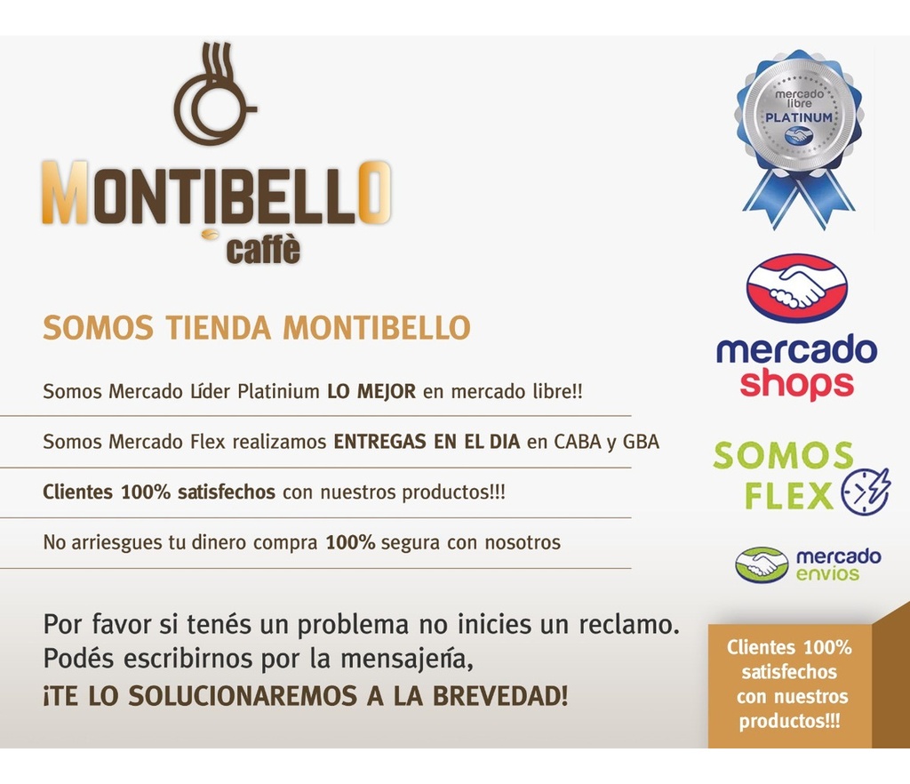 Café En Grano Montibello Pack Degustacion X 500g C/u