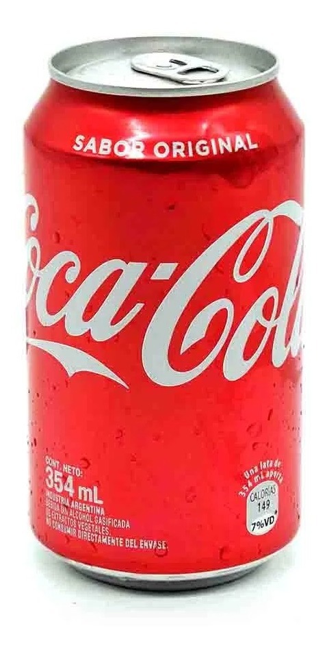 Coca Cola Lata 354ml Sabor Original Comun Pack X6 Gaseosa