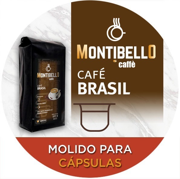 Café Tostado En Grano Premium Montibello Brasil 500 Gr