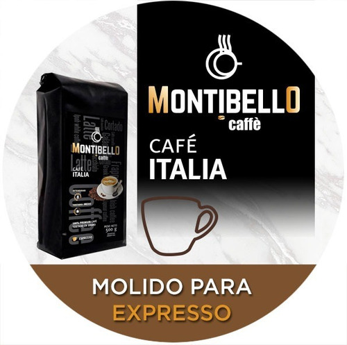 Café Tostado En Grano Premium Montibello Italia 500 Gr
