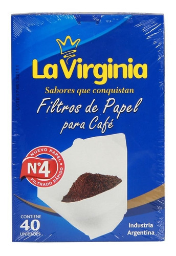 Filtros De Papel Para Café Nº4 La Virginia