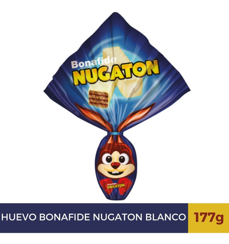 Huevo Pascuas Bonafide Chocolate Leche Blanco Nugaton  177g