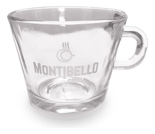 Taza De Cafe Vidrio 187ml Montibello Setx2