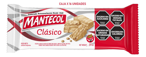 [GOLBOC0008P16] Mantecol 25 Gr X Caja 16 Unidades 