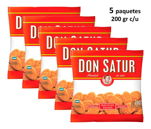 [GALSAL0007P05] Bizcochitos De Grasa Don Satur 200g Bizcocho Salado