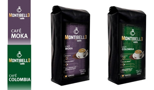 Café Tostado En Grano O Molido Montibello Moka,colombia 500g