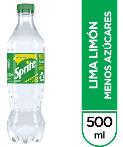 [GASCOC0036P06] Sprite Sabor Lima Limón 500 Ml Pack Gaseosas X 6 Unidades 
