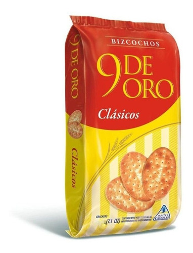 [GALSAL0002P30] Bizcochos 9 De Oro Clasicos Caja X 30 Unidades 100g C/u