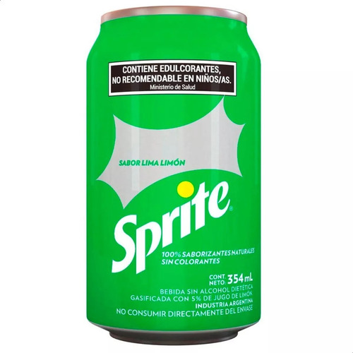[GASCOC0037P06] Sprite Sin Azucares Lata 354ml Lima Limón Pack X 6 Unidades