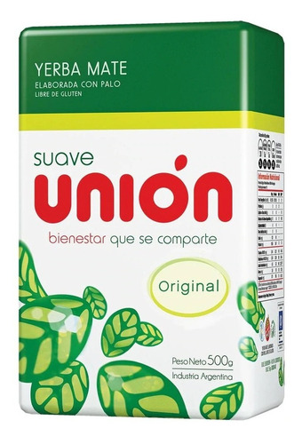 [INFYER0011U] Yerba Mate Union Suave Original X 500g