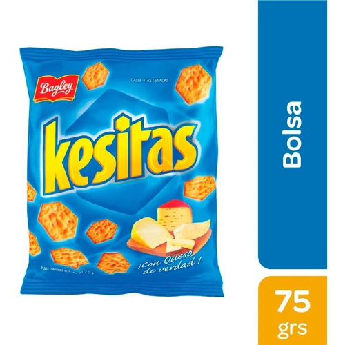 [GALSAL0018P10] Galletitas Kesitas Queso Paquete 75g Pack X 10 Unidades 