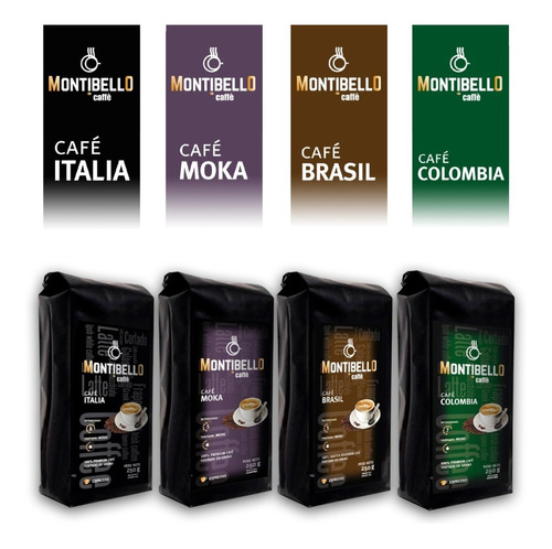 Café En Grano Montibello Italia,moka,brasil,colombia X 250g