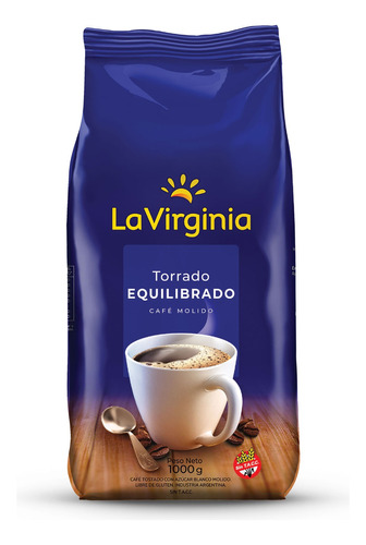 [CAFMOL0013U] Café La Virginia Molido Torrado Equilibrado 1kg 