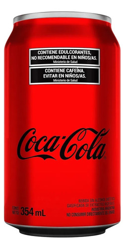 [GASCOC0014P06]  Coca Cola Zero Lata 354ml Pack X 6 Unidades