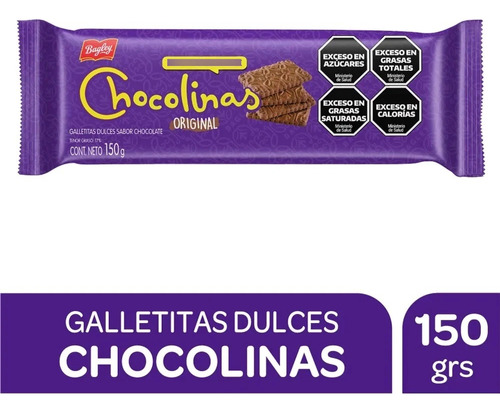 [GALDUL0038P05] Galletitas Chocolinas 150gr Pack X 5 Unidades