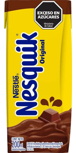 [LACLEC0024P24] Nesquik Chocolatada 200ml Pack X 24 Unidades